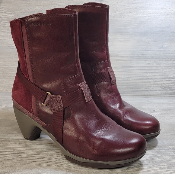 Merrell Shoes - Merrell Women's Dark Red Ankle Boots